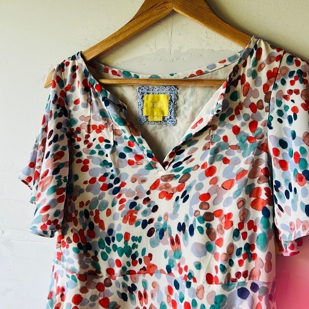 Anthropologie Maeve Cold Shoulder Dress - Picture 5 of 8